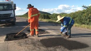 BR-116: aps denncia, rodovia estar sendo recuperada.